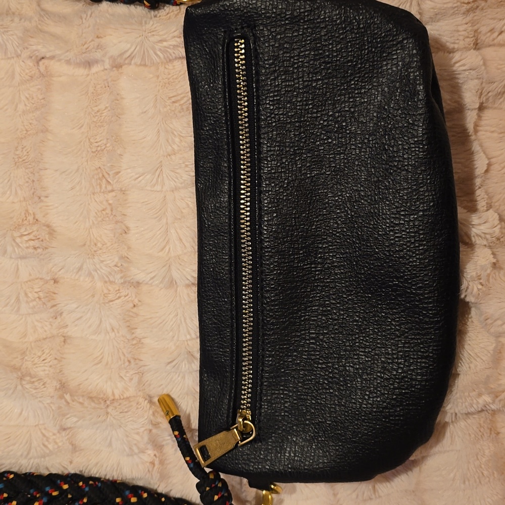 Anthropology Faux Leather Crossbody Convertible Bag - Picture 3 of 7